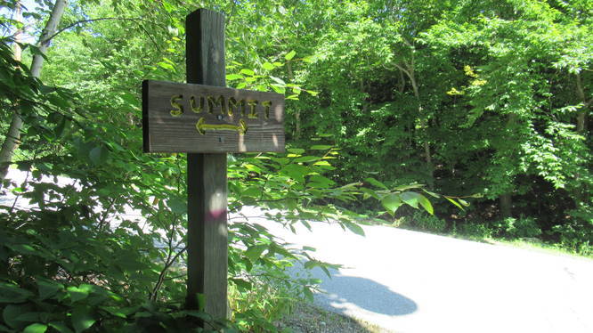 Summit Trail crosses Summit Road