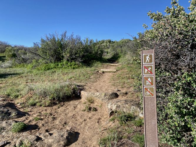 Uplands Trail at Black Canyon - no dogs, fires, or biking. Just hiking
