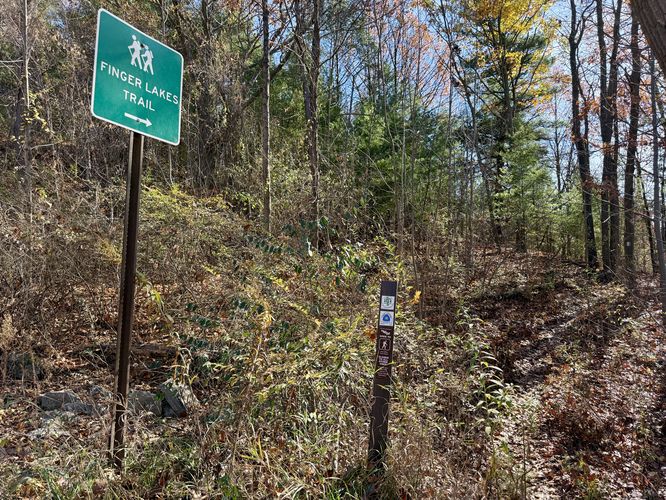 Trailhead of FLT for Upper Excelsior Falls