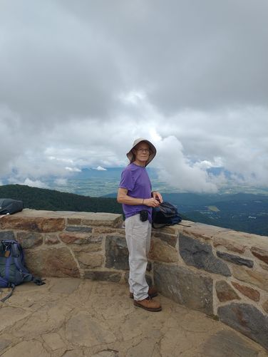 The Observation platform at the Hawksbill Summit 