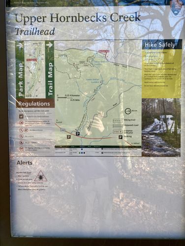 Trailhead for Upper Indian Ladders (Upper Hornbecks Creek)