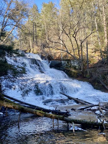 Largest waterfall in Upper Indian Ladders (approx. 35-feet tall)