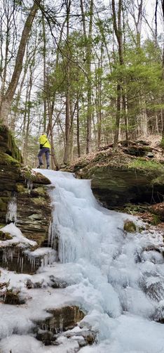 Picture 3 of Upper Rattler Run Falls Ice Climb 020225