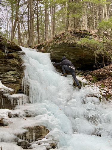 Picture 5 of Upper Rattler Run Falls Ice Climb 020225