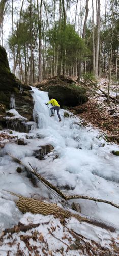 Picture 7 of Upper Rattler Run Falls Ice Climb 020225