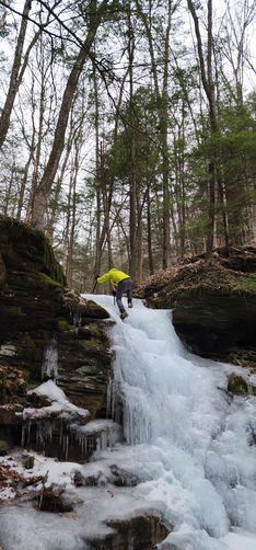 Picture 8 of Upper Rattler Run Falls Ice Climb 020225