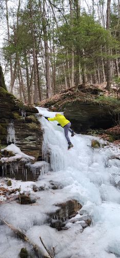 Picture 9 of Upper Rattler Run Falls Ice Climb 020225
