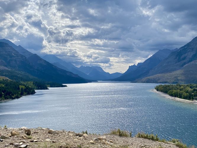 View of Upper Waterton Lake