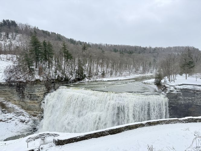 View of Middle Falls (107-feet tall)