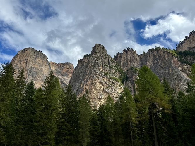 Another beautiful view of alpine walls towering over the valley
