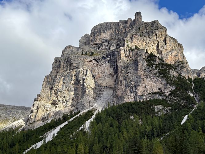 A view of the alpine walls of Col Turond