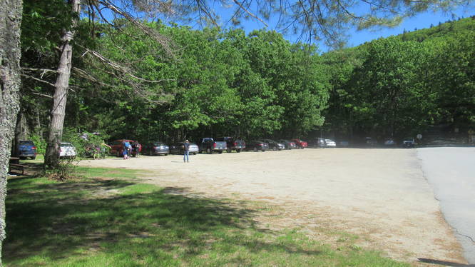Ample Parking at the base of the mountain