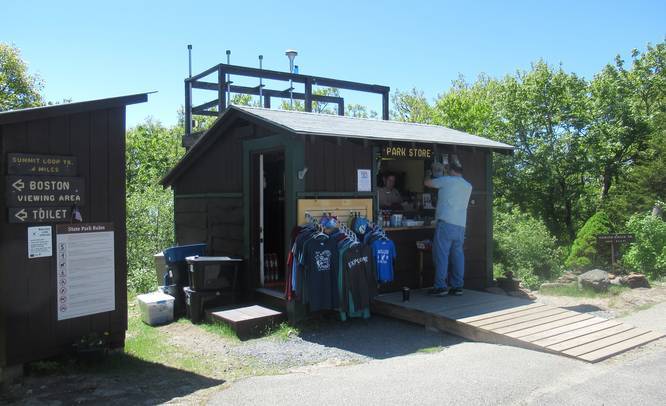 Park store at the summit