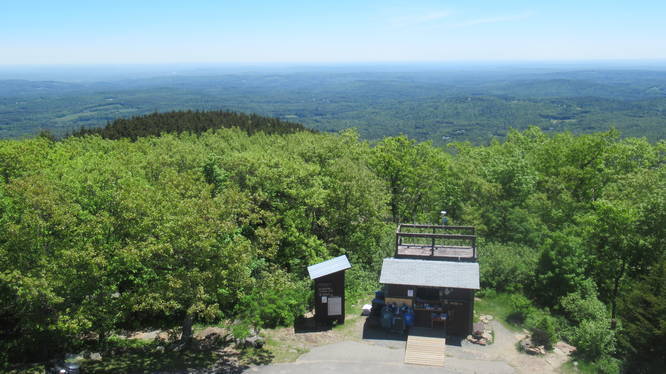 View of store at the summit from the Fire tower