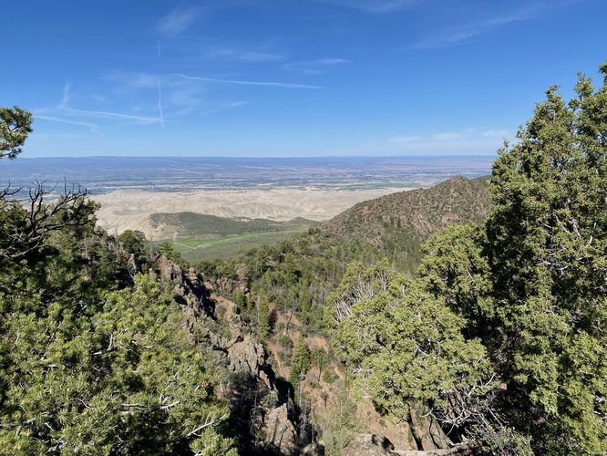 View toward Montrose, CO from the Black Canyon plateau