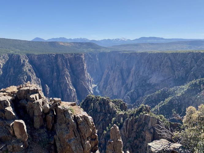 View into the Black Canyon from Warner Point