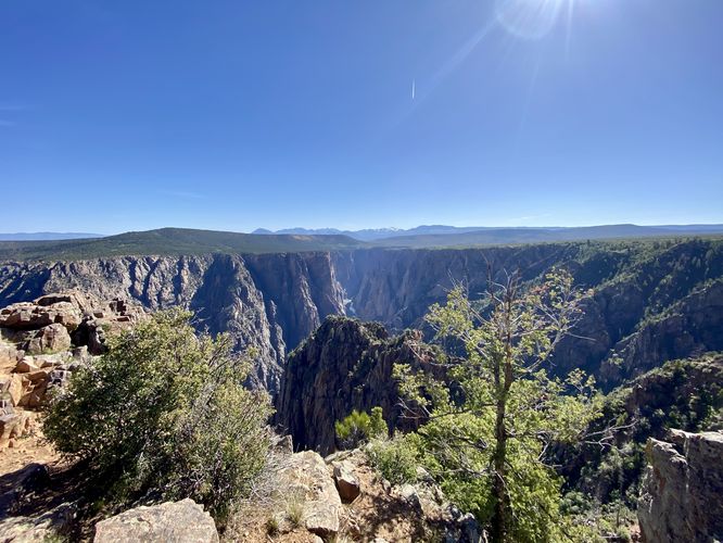View into the Black Canyon from Warner Point