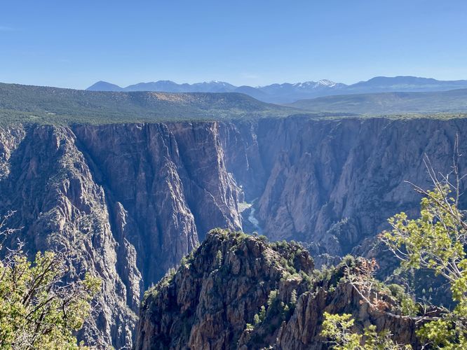 View into the Black Canyon from Warner Point
