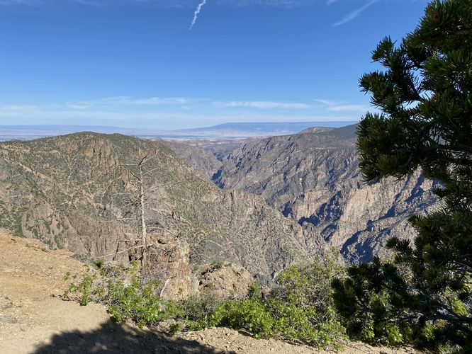 Westward view of the Black Canyon