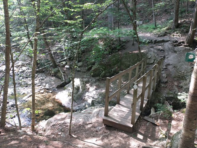 Sturdy bridge to help you across the water