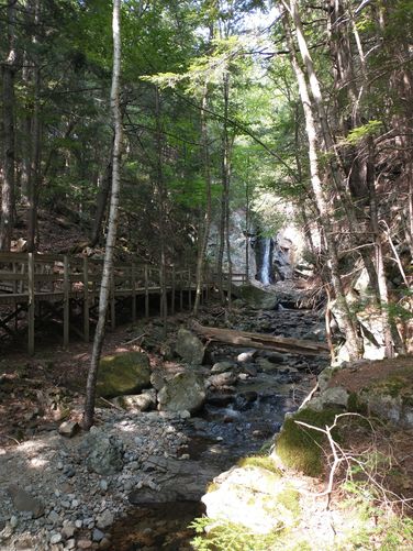 View of one of the falls from the boardwalk 