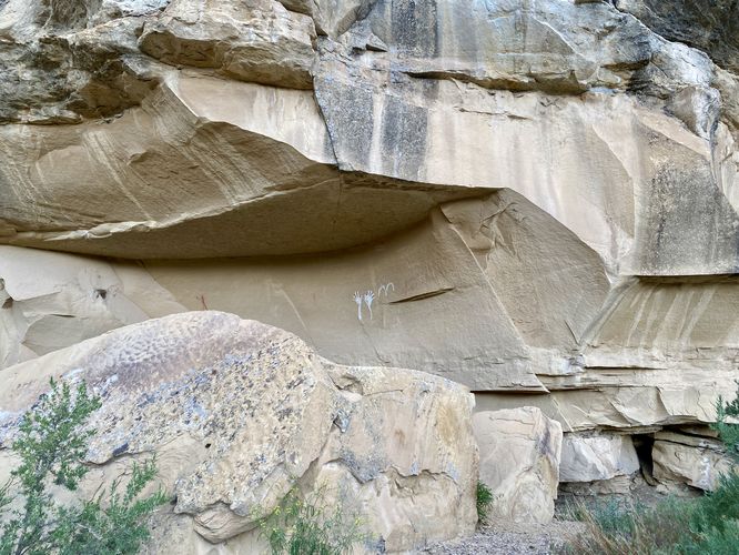 Waving Hands Petroglyphs and Pictographs