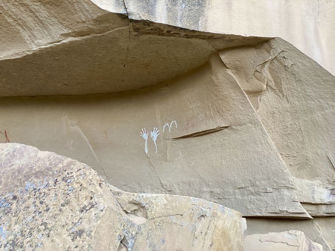Waving Hands Petroglyphs and Pictographs