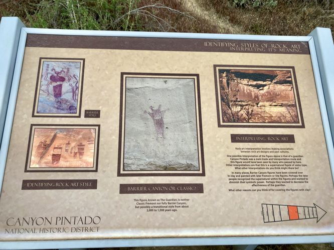 Interpreting rock art info kiosk