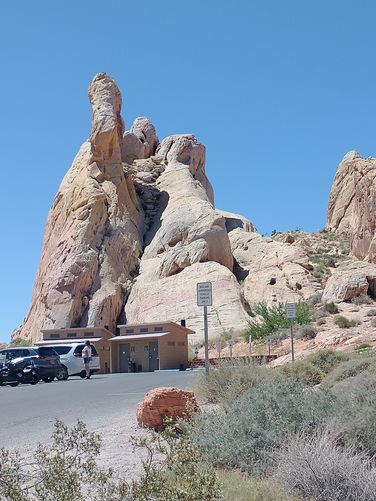 View of White Domes from Parking area