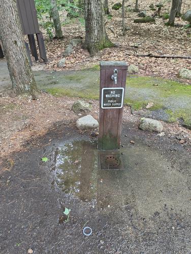 Potable water available to hikers and campers 