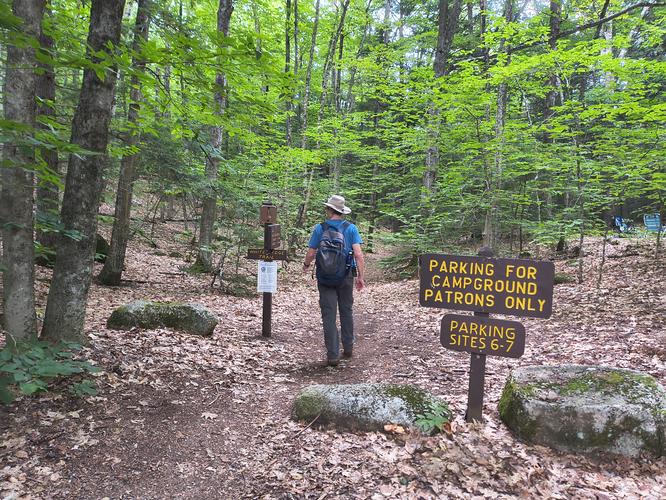 Actual location of the trail entrance.