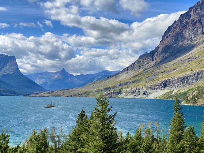 View of Wild Goose Island and Saint Mary Lake