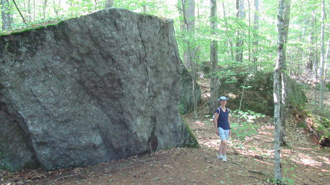 HUGE boulders along trail