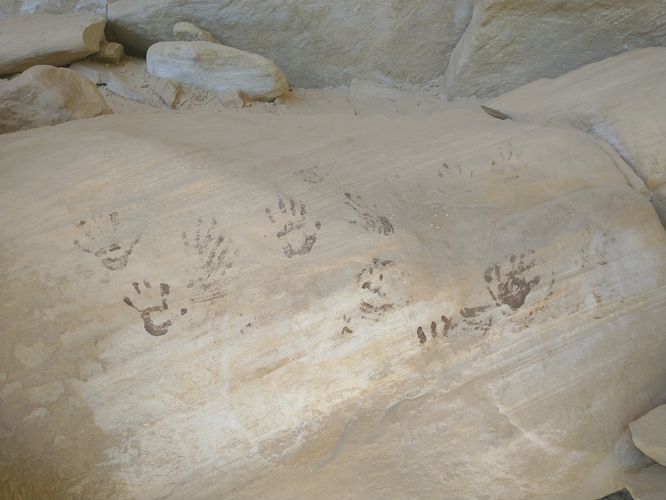 "New" Pictographs at the site of the Creek