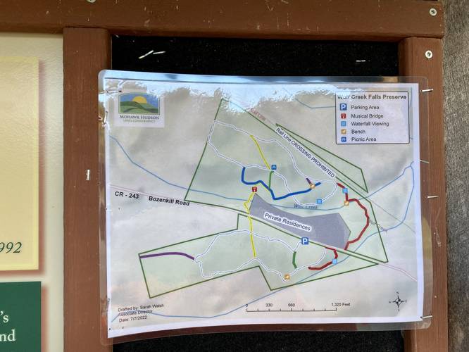 Wolf Creek Falls Preserve map