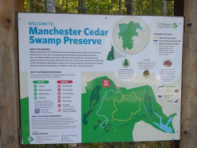 Posted Map with information 